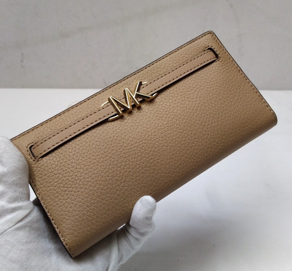 Michael Kors Camel Tan Leather Credit Card Bifold Wallet - NWT $298